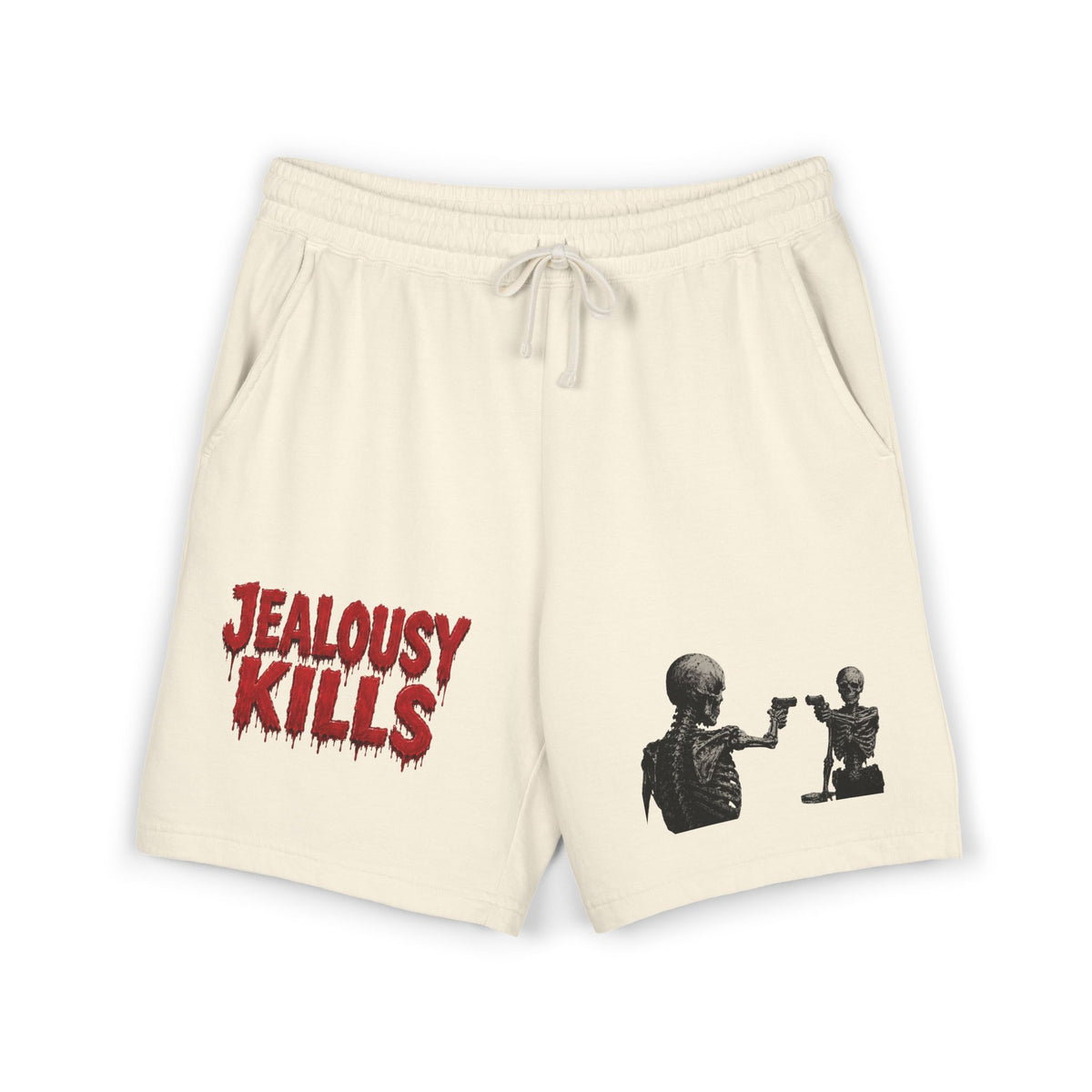 Jealousy Kills Skeleton Sweat Shorts