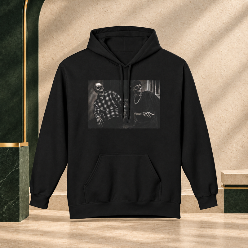 damn hoodie on ENKD editorial gallery background