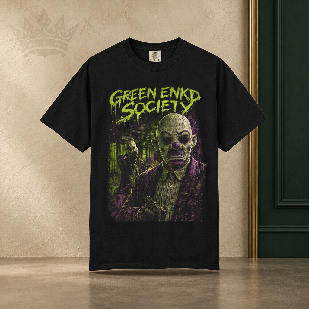 Masked Chaos Tee by Green ENKD Society