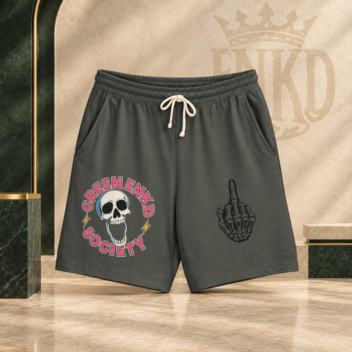 skeleton-shorts ENKD editorial product image